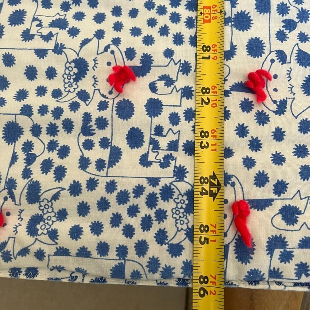Handmade Reversible Bedspread 86 x 96 Colorful Animal Print - Picture 3 of 7